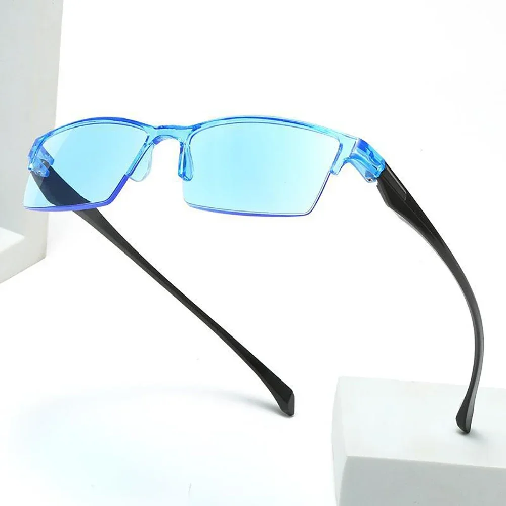 1PCS NEW Anti-Blue Light Frameless Reading Glasses Smart Automatic Zoom Eyeglasses Men Women Optical Spectacle Computer Eyeglass