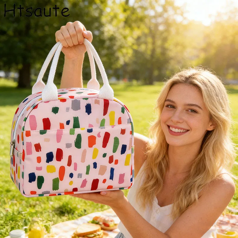 

Outdoor Picnic Bags Insulation Thermal Lunch bag Women Kids Lunch box ice Bag Outside Travel Picnic Food Package Tote Handbag