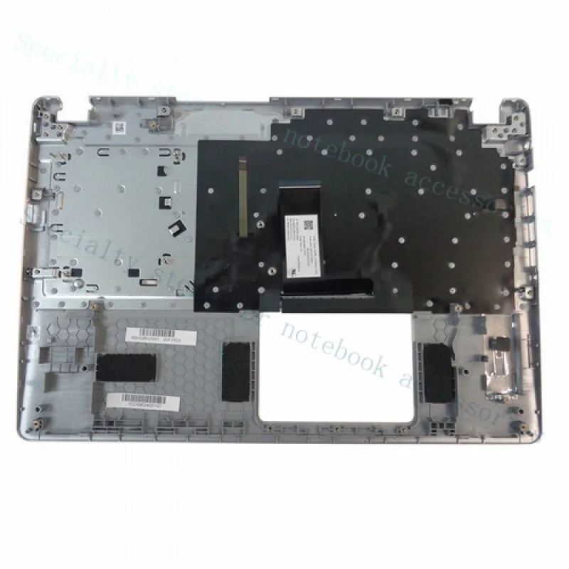 A++ لشركة أيسر أسباير A515-43 حافظة علوية فضية Palmrest ولوحة مفاتيح بإضاءة خلفية 6B.HG8N2.001 #2