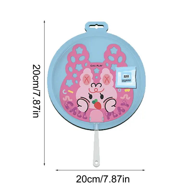 Kleurrijke Bubble Handheld Fan Leuke Bubble Blower Speelgoed voor kinderen Zomer Outdoor Bubble Fun voor kinderen met 10 ml Bubble Liquid