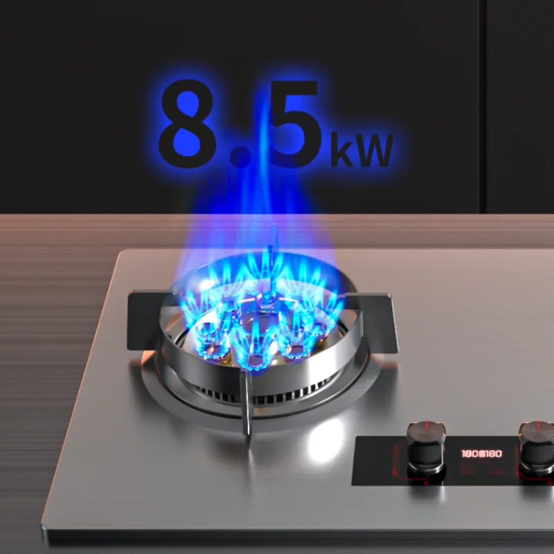 Fornello a Gas da 8.5KM fornello a Gas liquefatto a Gas naturale per uso domestico fornello a Gas incorporato fornello a fuoco forte