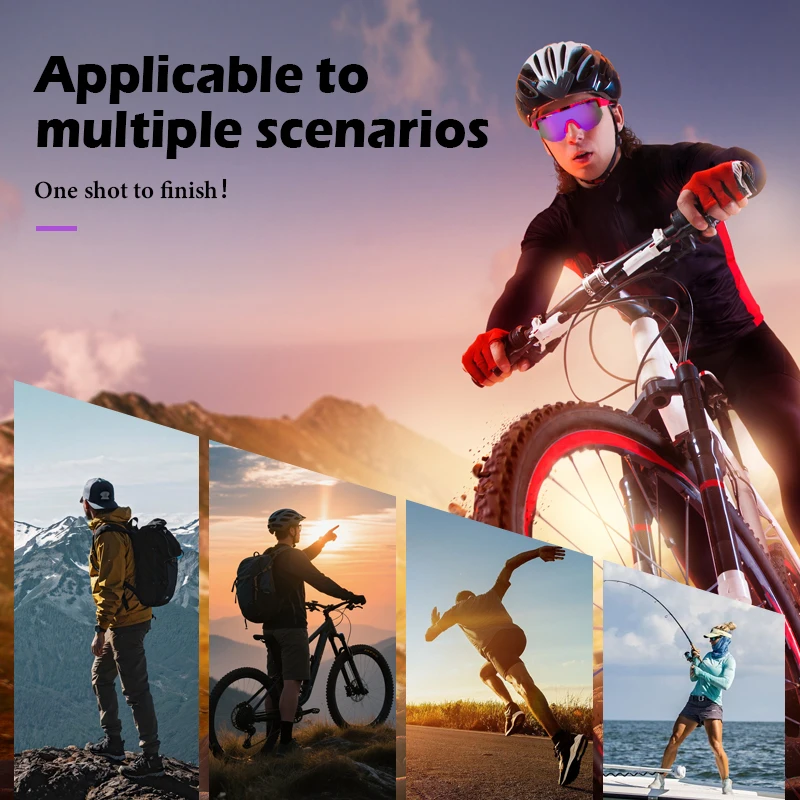 B BLIZ Fusion Adjustable Nose Pad Cycling Sunglasses Polarized UV400 3 Lens Sports Goggles for MTB Running Hiking Climbing - view 5