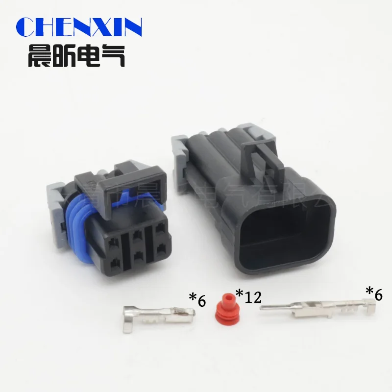 6 Pin Female or Male Metri-Pack 150 GT Automotive Waterproof Wire Connector Plug 12052848 12124107 For Car Wiring