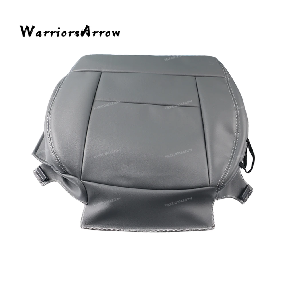 

WarriorsArrow Gray Front Left Driver Bottom Seat Cover Waterproof PU Leather For Ford F150 2004 2005 2006 2007 2008