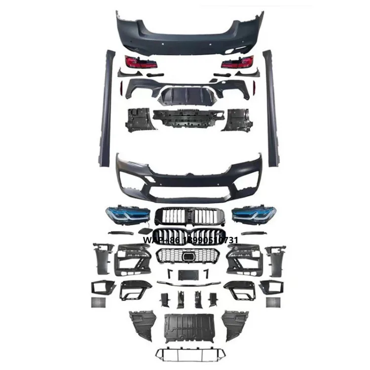 

Upgrade Body Kit for G30 5 Series G38 M5 2018-2021 New Front Bumper Side Skirt Rear Bumper Grille M5 MT G30 Bodykit