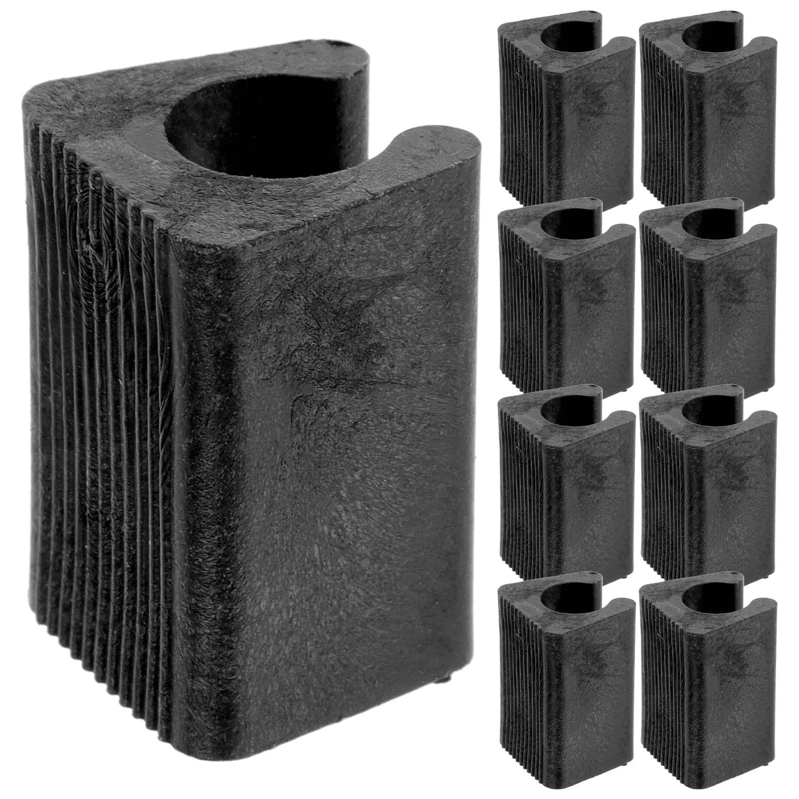 

24Pcs U-Shaped Chair Leg Pads Plastic Wear-Resistant Non-Slip Floor Protectors for Furniture and Chairs on Wood Floors