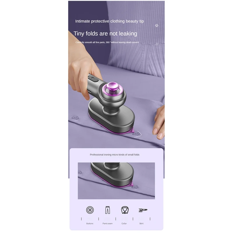 Mini fer à repasser de voyage portable, pour déterminer la vapeur des vêtements, pour repasser à sec