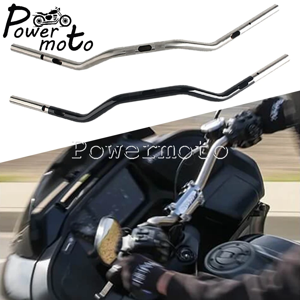 

Motorcycle 25mm Handle Bars 1"Dia Handlebar For Harley Softail Touring Low Rider Breakout Road Street Glide Fat Boy FLFB 23-2025