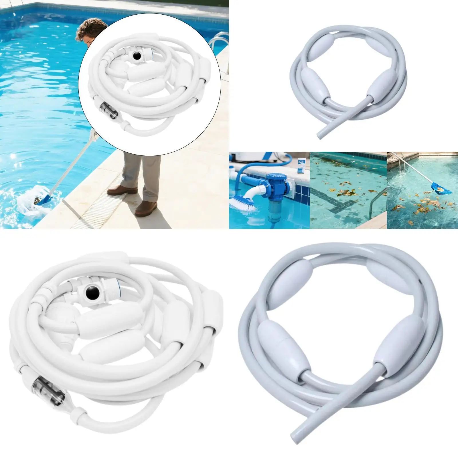 Pool Cleaning Hose Plastic Easy Install Professional Pool Equipment High Performance for Automatic Pools Maintenance