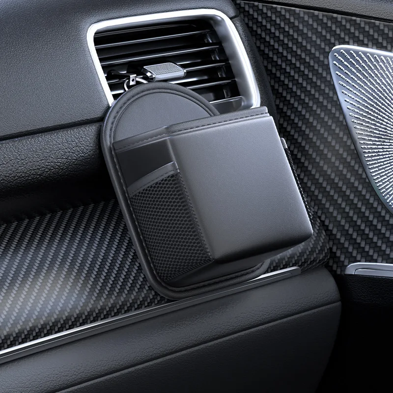 Car Air Outlet Storage Bag,Vehicle Dashboard Pocket for Phone Power Pank Keys Money Cards,Double-Layer Storage Bag,Car Accessori