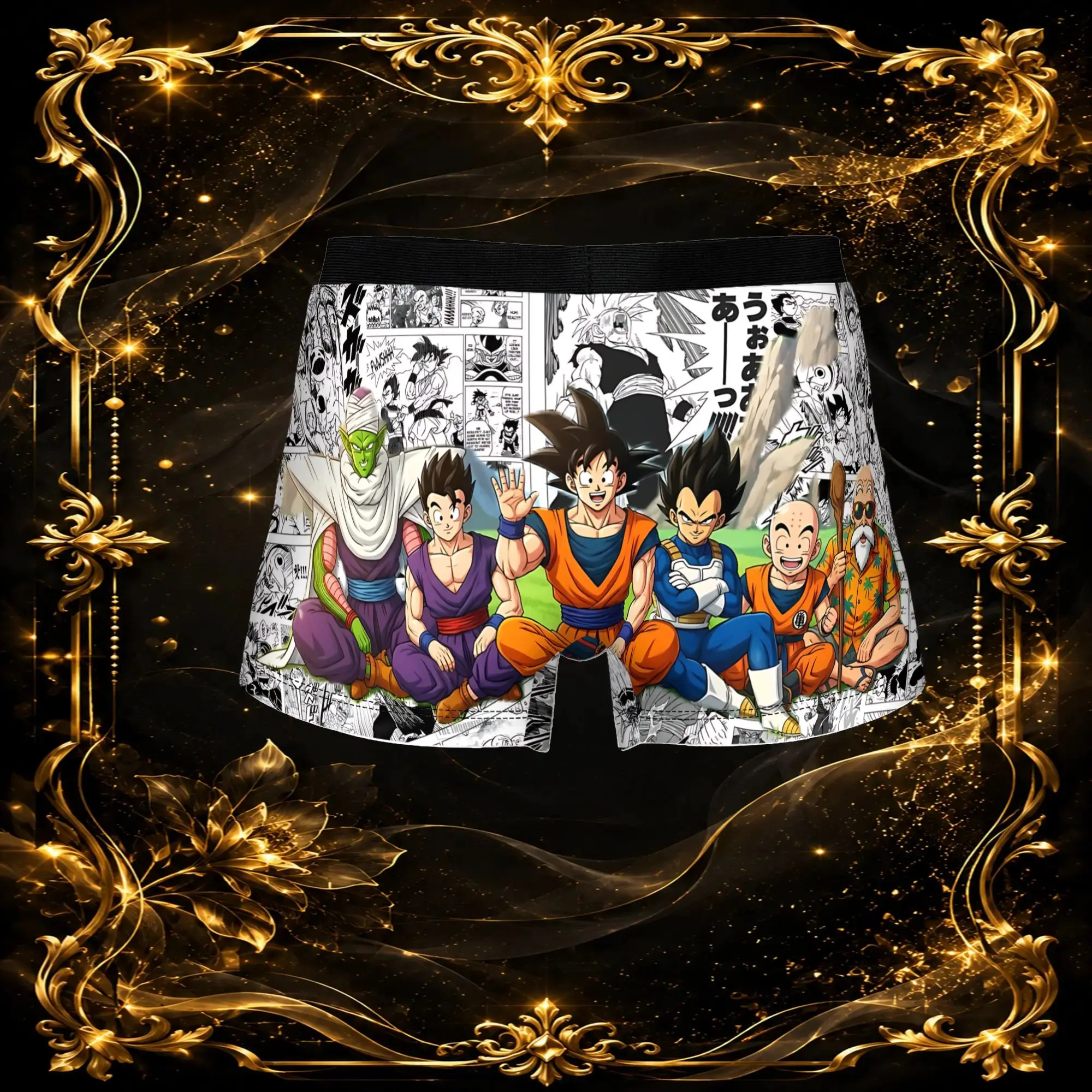 3Pcs  boxers Dragon Ball Z Underpants Homme Panties Men Underwear Comfortable Shorts Boxer Briefs