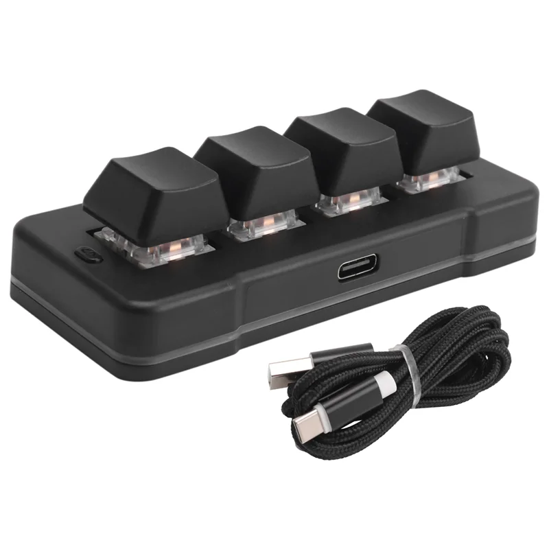 AY14 -MK424U لوحة مفاتيح صغيرة مخصصة ذات 4 مفاتيح مع مفتاح ميكانيكي