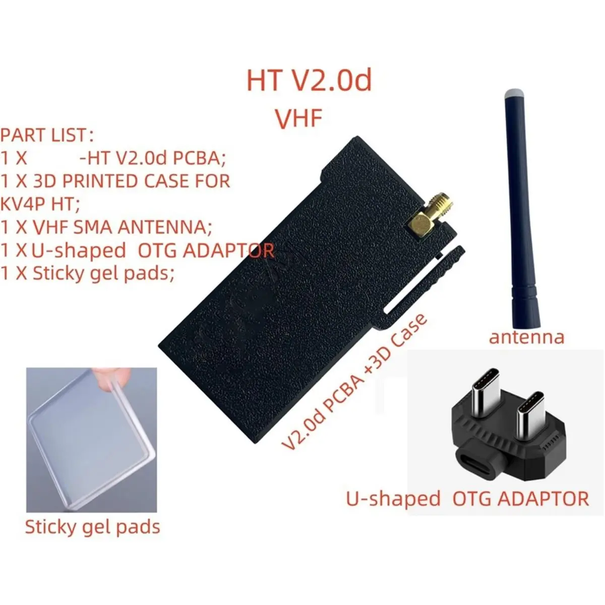 Radio Module Kv4p HT Homebrew VHF Radio Android Phone Into Ham Radio Transceiver V2.0 SA818-V SA818S UHF Walkie Talkie