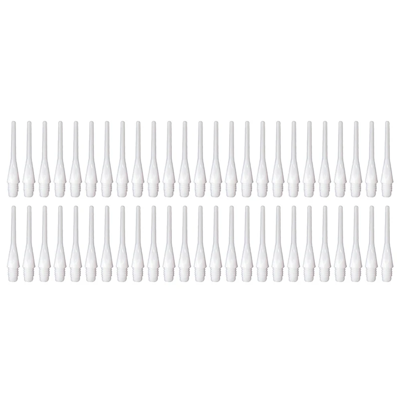 50 Stuks Zachte Plastic Tips Punten Naaldvervanging Witte Onderdelen Nieuwe Veiligheid Plastic Hoofd Accessoires