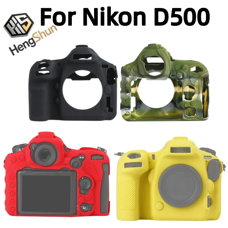 For Nikon D500 SLR Camera Protection Silicone case Anti-drop outdoor Protection Soft case camera bag +1 PCS Free Cleaning Pen