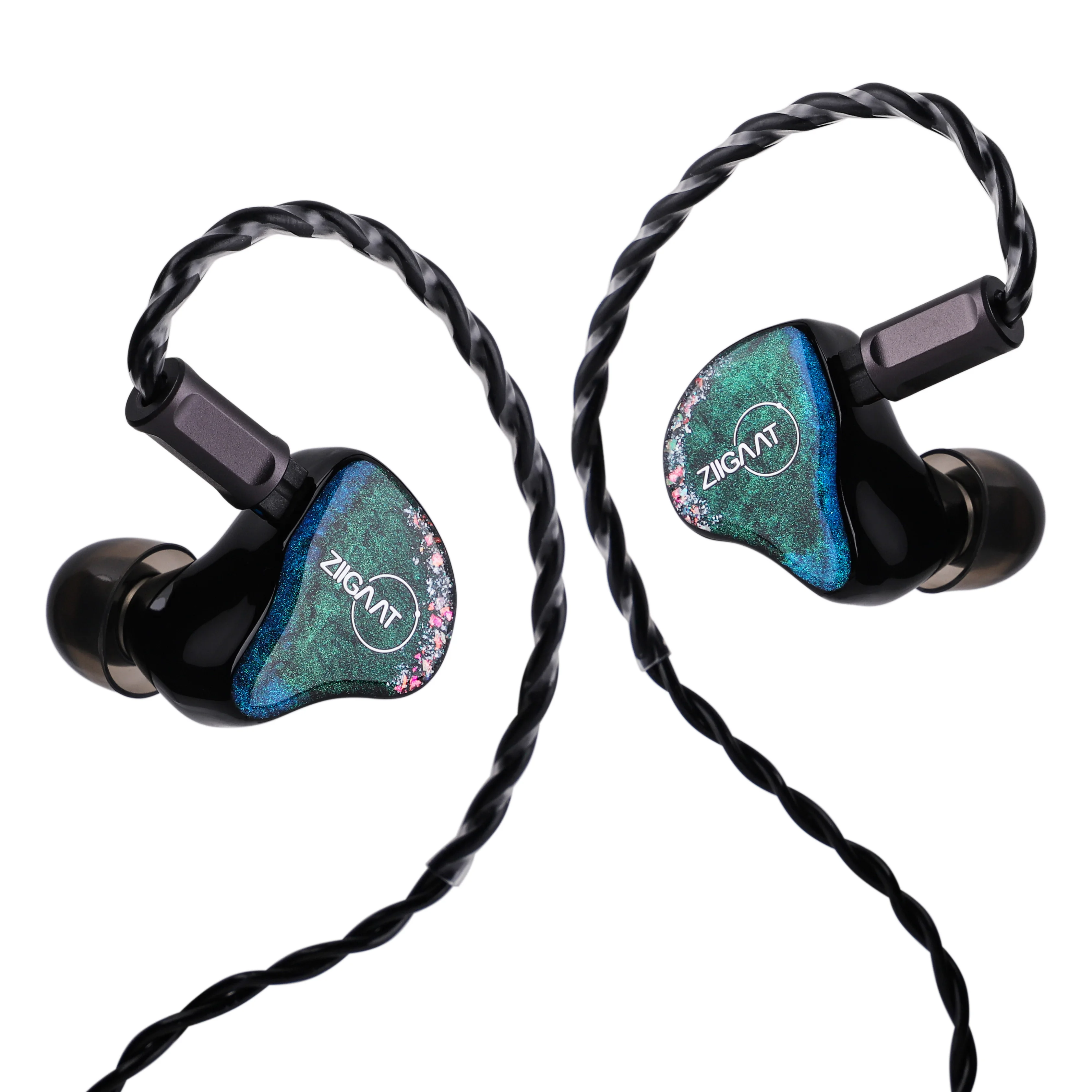 Linsoul ZiiGaat Luna 6BA Studio IEM Monitor Handcrafted Quality Hifi Earphone with 2-pin Interchangeable Cable