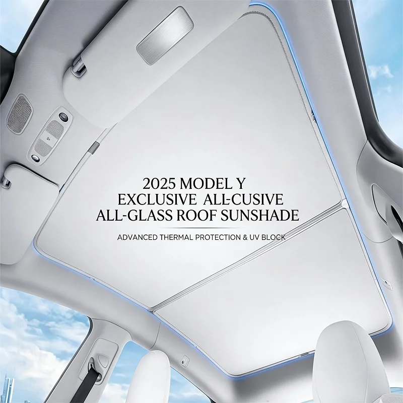 For 2025 New Tesla Model Y Sunroof Sunshade In-Car Sunshade