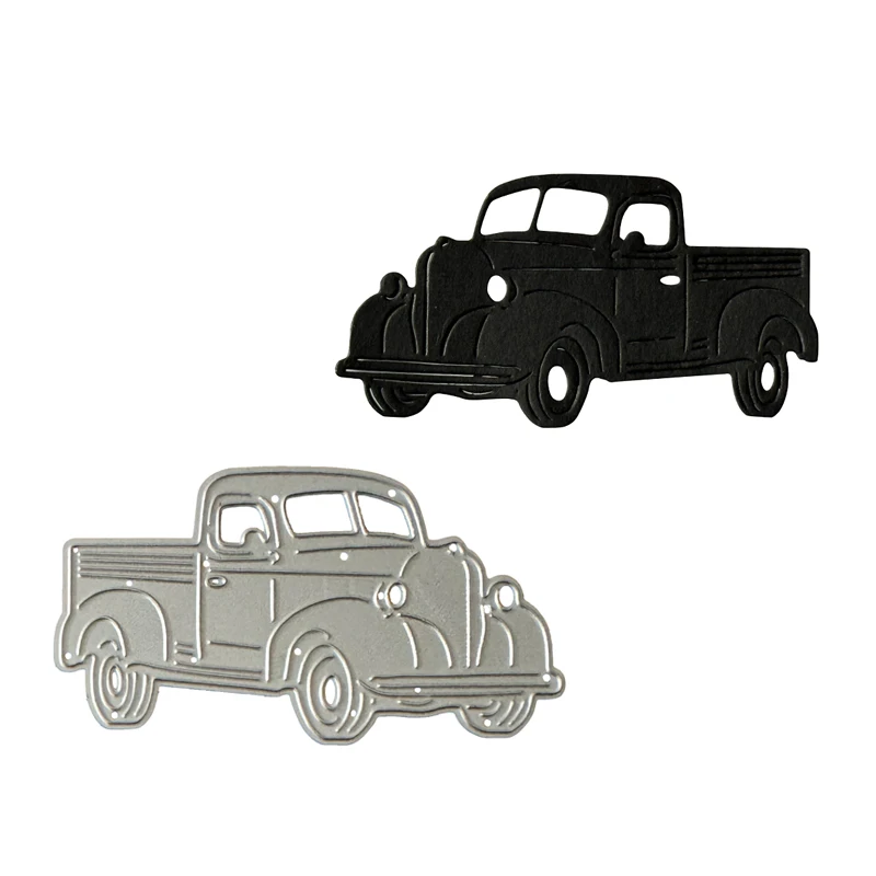 

Old Pickup Truck Metal Cutting Dies for DIY Scrapbooking and Card Making Decor Embossing Craft Die Cut