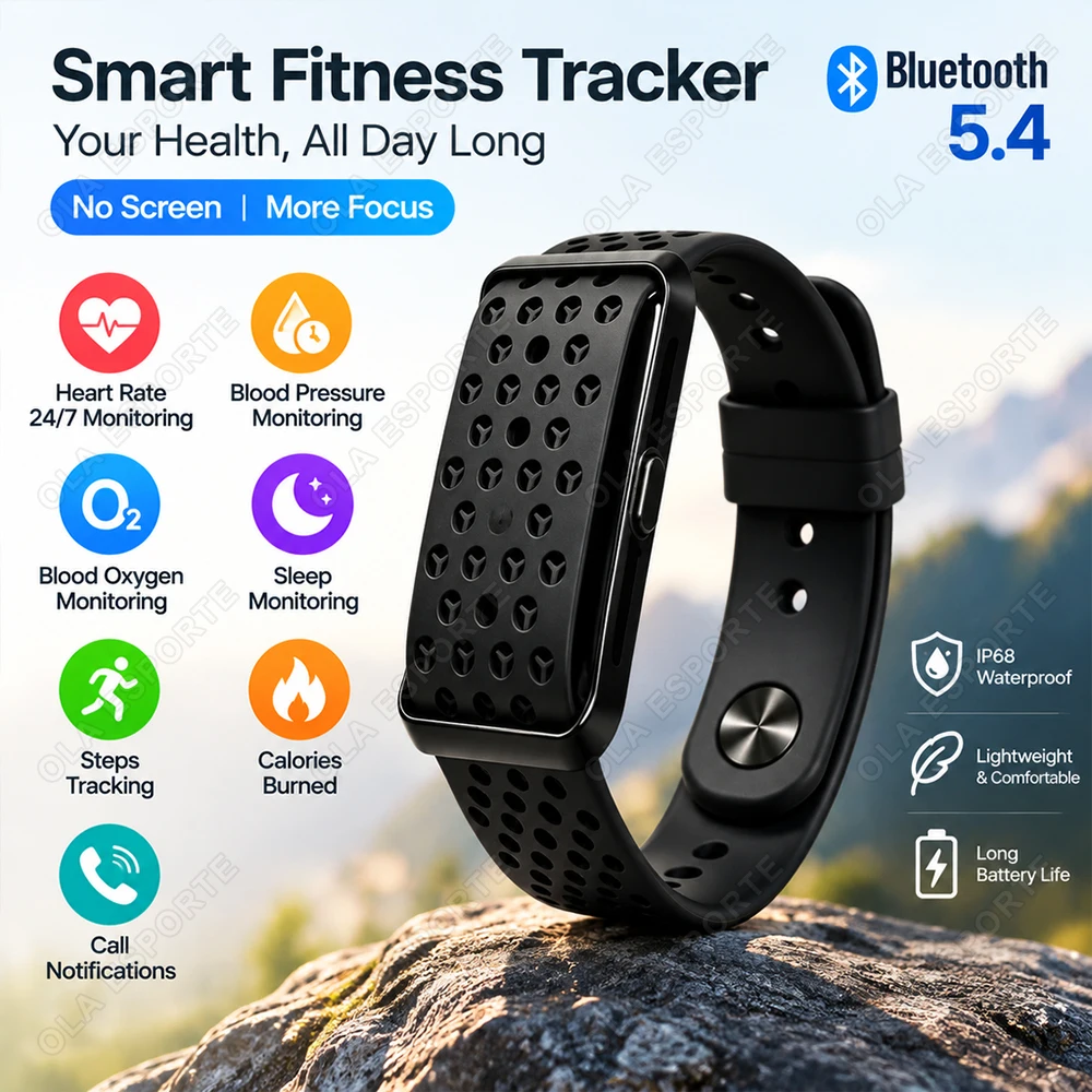 New Screenless Smartwatch 24 Hours Heart Rate Health Monitor Call Reminder Multiple Sports Modes Smart Wristband Waterproof H10