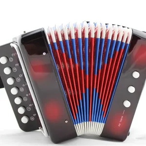 Small children's accordion, early education instrument, optional color, 7 keys, 3 air valves, ABS toy for children 8 Main Sales Children's accordion - №6