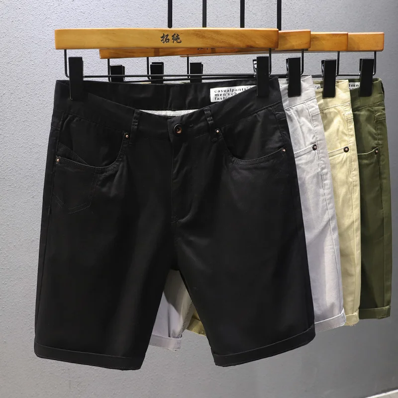 Pantalon cargo en pur coton pour hommes, coupe couvertes, polyvalent, sports de plein air, haute qualité, tendance, décontracté, objectifs, cinquième, été, 2024