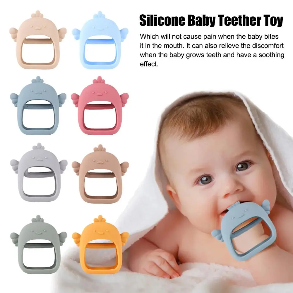 TeWindsor-Jouets de dentition en silicone pour bébés, jouets anti-manger, mastication de sécurité, matériaux d'allaitement, perfectC9T3