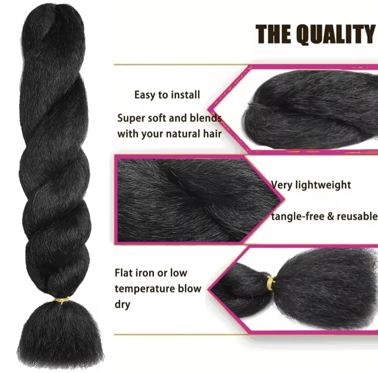 Cabelo Sintético para Tranças  - Pure Beauty Hair & Makeup avaliação e preço