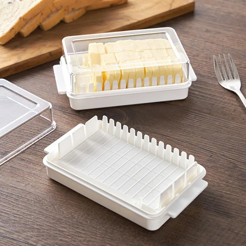 

Dropshipping!! Convenient Butter Box Easy to Clean Plastic Dust-proof Lid Storage Container for Fridge