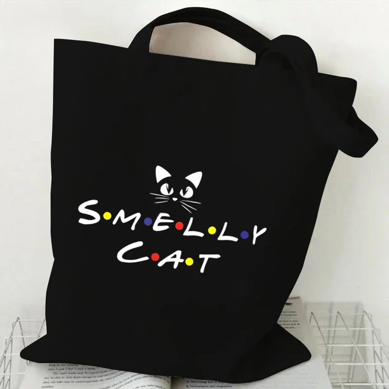 Pivot Shut Up Canvas Tote Bag Student Pivot Friends TV Show Shopping Bag Women Firend Graphic Casual Handbag Side Bag for Ladies