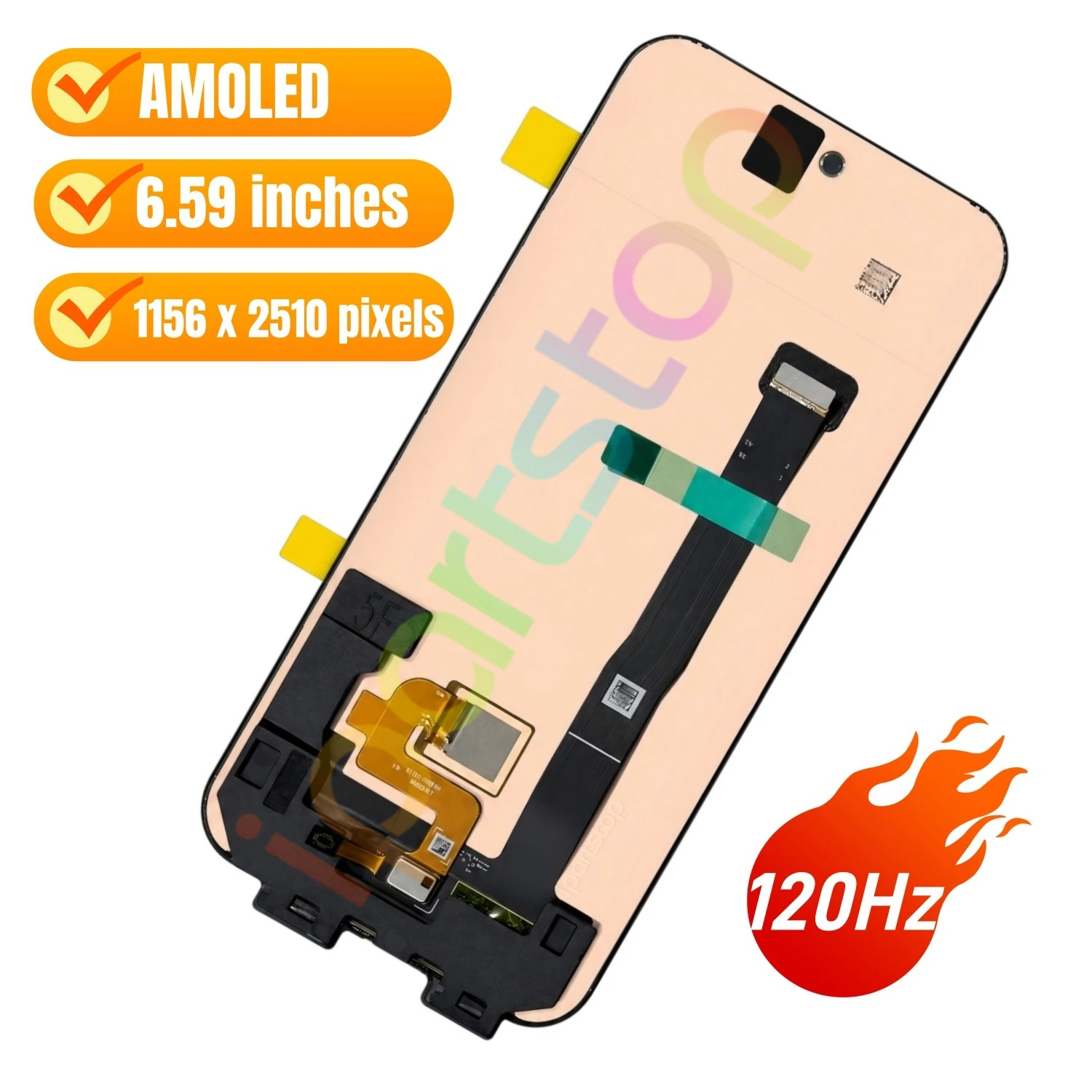 iParts Replacement New Display for Xiaomi Poco F8 Pro 5G 2510DPC44G 120Hz AMOLED Touch Screen with Frame Fingerprint Sensor OEM