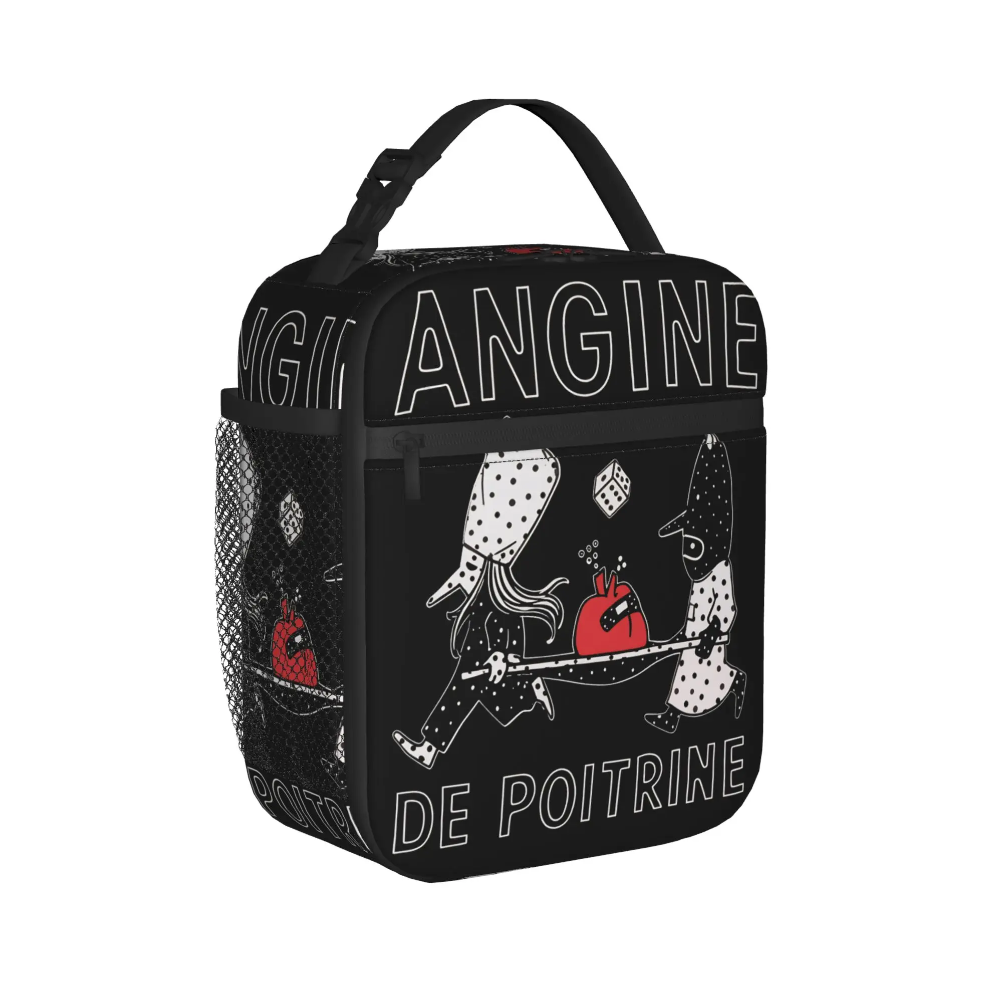 

Angine De Poitrine Lunch Bag Rock Aesthetic Lunch Box Picnic Portable Insulated Thermal Tote Handbags For Women Waterproof Bag