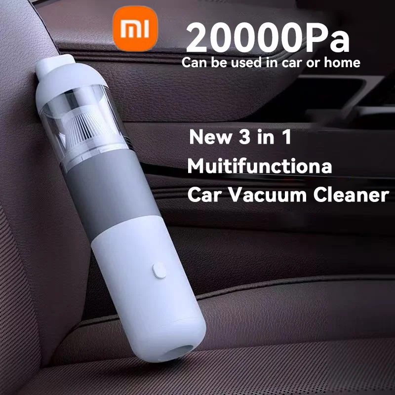Автомобильный пылесос Xiaomi 3 в 1, новый беспроводной автомобильный пылесос, портативный робот-пылесос, ручной мини-пылесборник Автомобильный пылесос Xiaomi 3 в 1, новый беспроводной автомобильный пылесос, портативный робот-пылесос, ручной мини-пылесборник