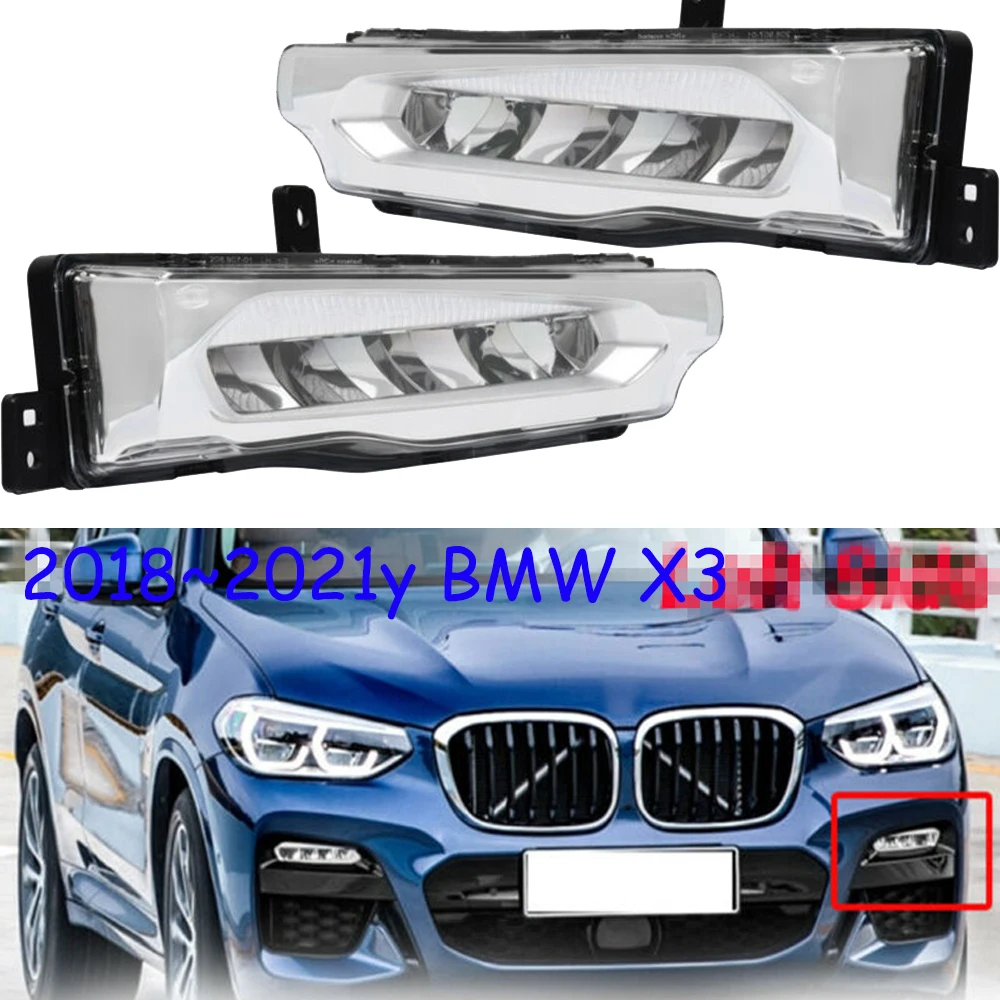 

1pcs car bumper headlight for BMW X3 G08 fog daytime light LED 2018~2021y car accessories lamp for BMW headlamp