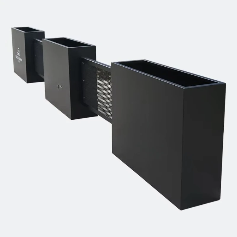 

size deep and high decoration outdoor large metal flower pot outer street steel flower pot garden supplies plant flower pot
