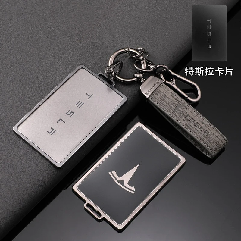 Pokrowiec na kluczyk samochodowy NFC ze stopu cynku TPU do Tesla Model 3 Model Y Brelok do kluczy Akcesoria do wnętrz samochodowych — zdjęcie 7
