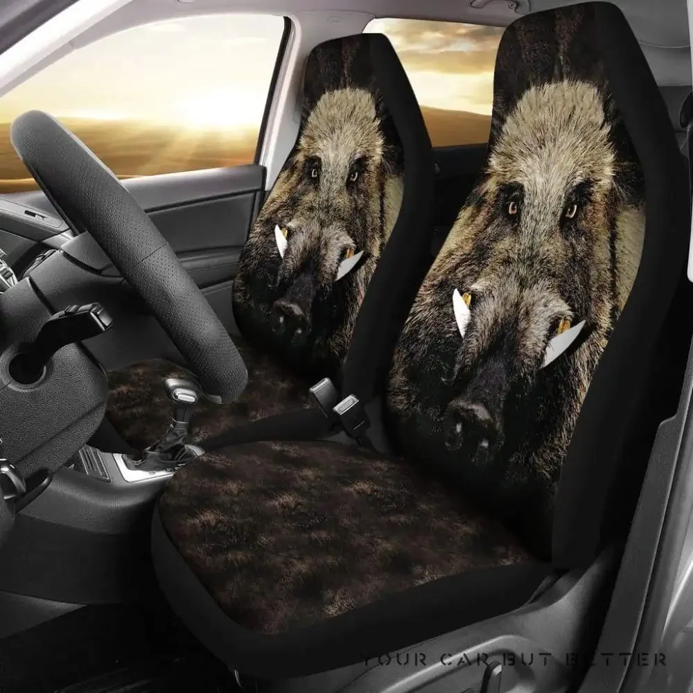 Wild Boar Car Seat Cover 234929,Pack of 2 Universal Front Seat Protective Cover