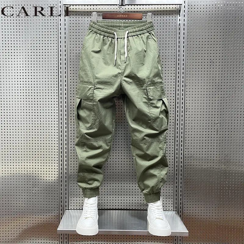 Lente Zomer Cargo Broek Mannen Dunne Sneldrogende Enkellange Harembroek Casual Mannen Mode Losse Streetwear Joggers broek