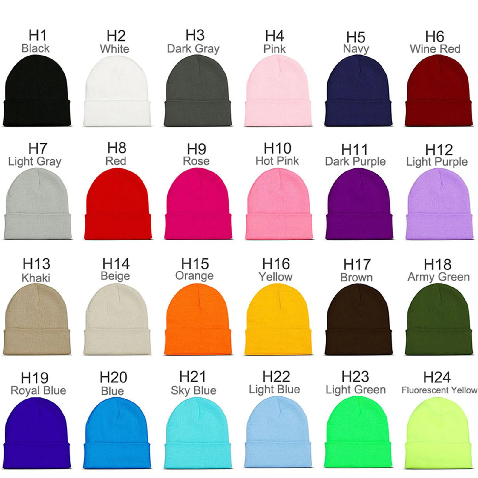 Personalisierte benutzerdefinierte Beanies Hüte mit Stickerei Text Logo für Männer Frauen warme Winter gestrickte Manschette Beanie Cap Dropshipping – Detail 4