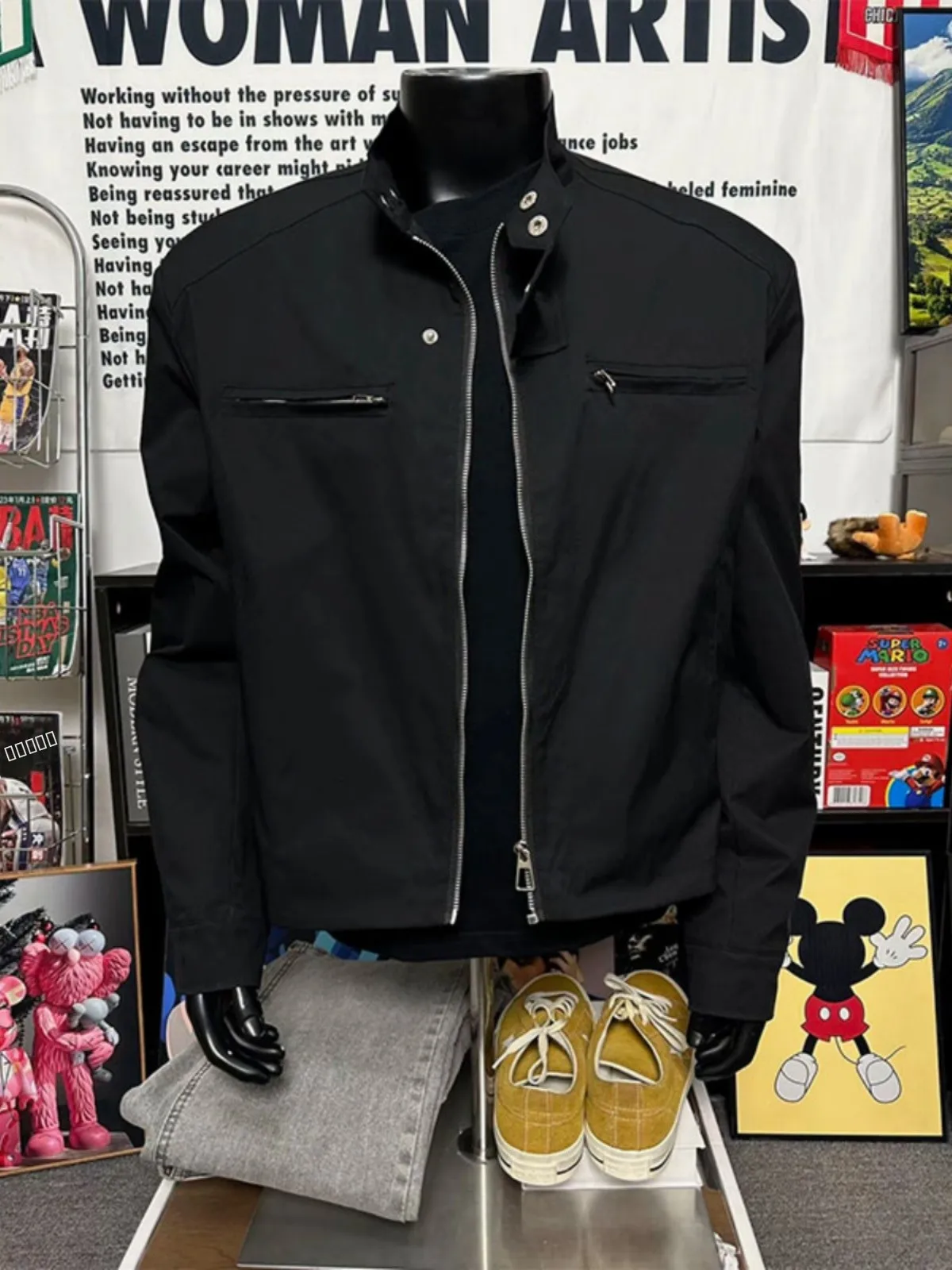 

Мужская куртка-харрингтон GTLA в американском уличном стиле, с воротником-стойкой, в бейсбольном стиле, Cleanfit, рабочая одежда Detroit, верхняя одежда