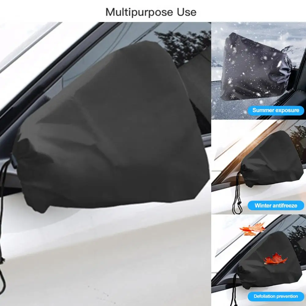 

Anti freeze Car Mirror Cover Universal Car Side Mirror Covers for Snow Sun Adjustable Drawstring Weather proof