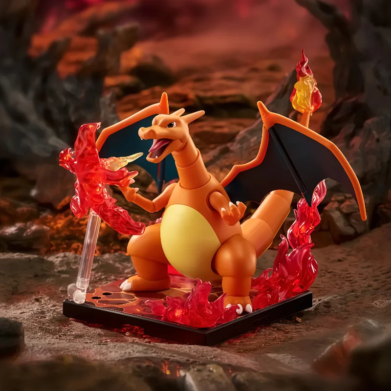 

В наличии новые фигурки Blokees Greninja Charizard в сборе, модель игрушки, украшение для рабочего стола, украшение для комнаты, подарок на день рождения для мальчиков и девочек
