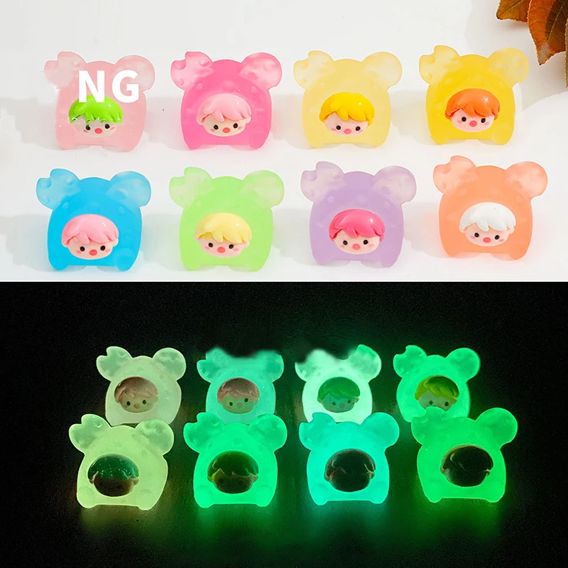 

DIY 3D Simulation Miniature Jewelry Accessories Luminous Cute Cheese Pendant Toy