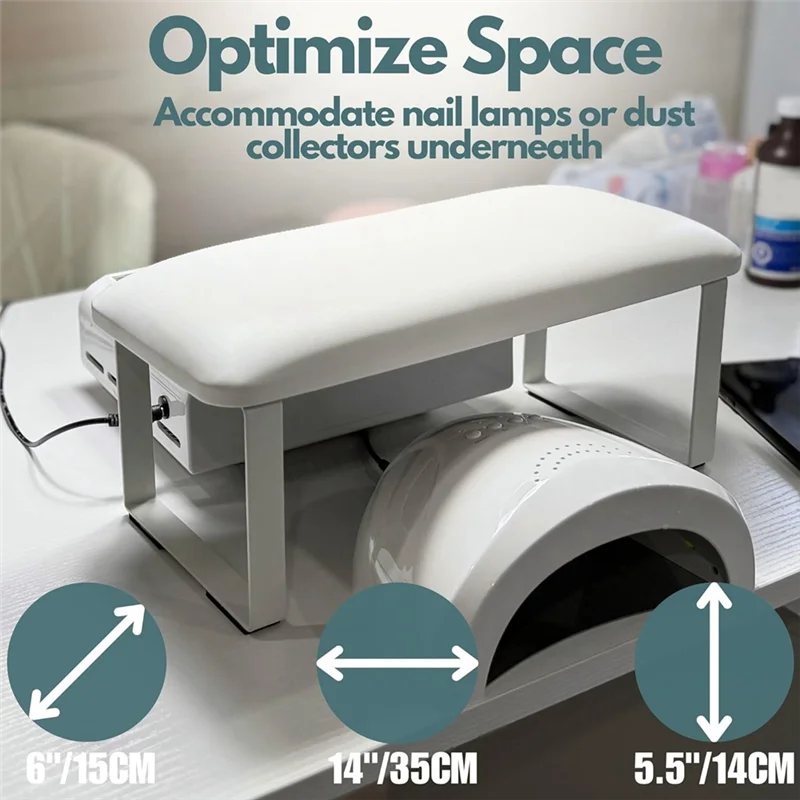 

KB-Nail Arm Rest,Detachable Arm Rest For Nails Tech, Non-Slip Hand Rest For Nails Tech, Nail Arm Rest For Nail Tech