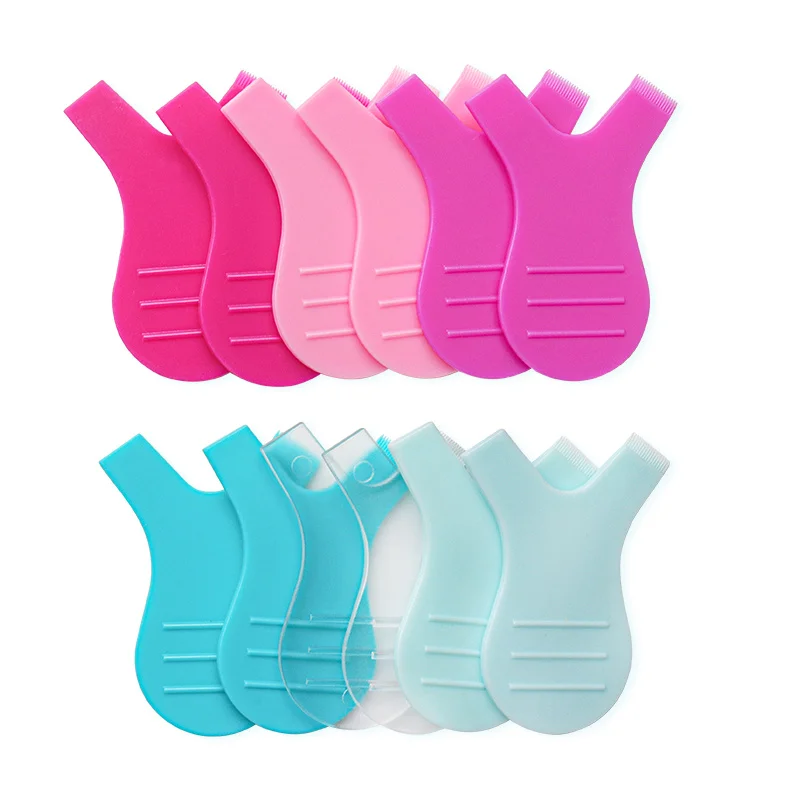 10 Pçs Escovas de Cílios Reutilizáveis de Plástico em Forma de Y para Limpeza de Cílios Enxertados, Escovas de Máscara, Ferramentas de Maquiagem para Mulheres