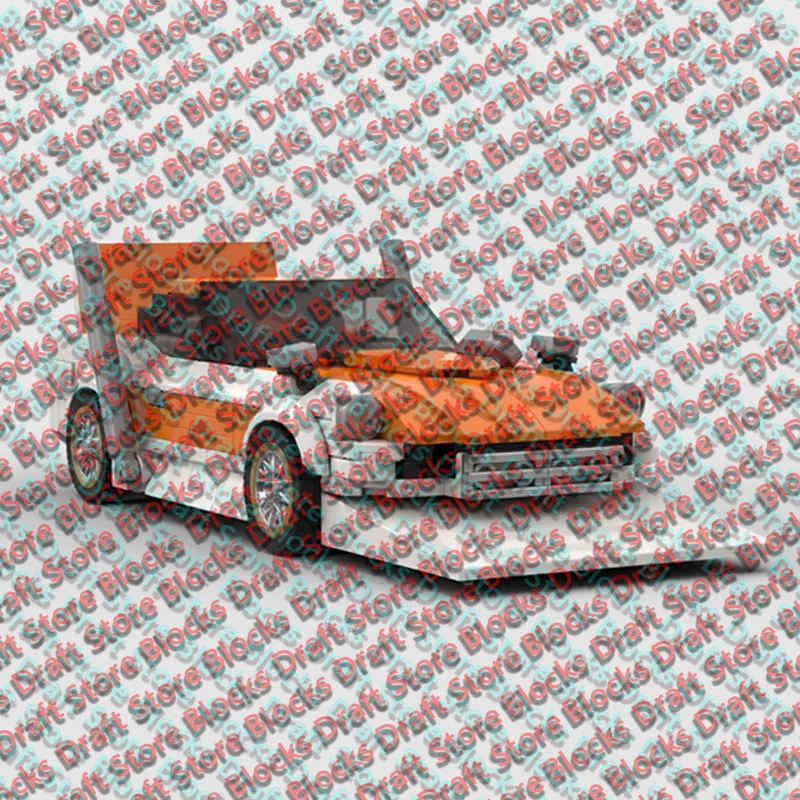 Speed Racing Car Model MOC Building Bricks Modified Sports Car Modular Technology Holiday Gift Assemble Toys Suit Display QWERT