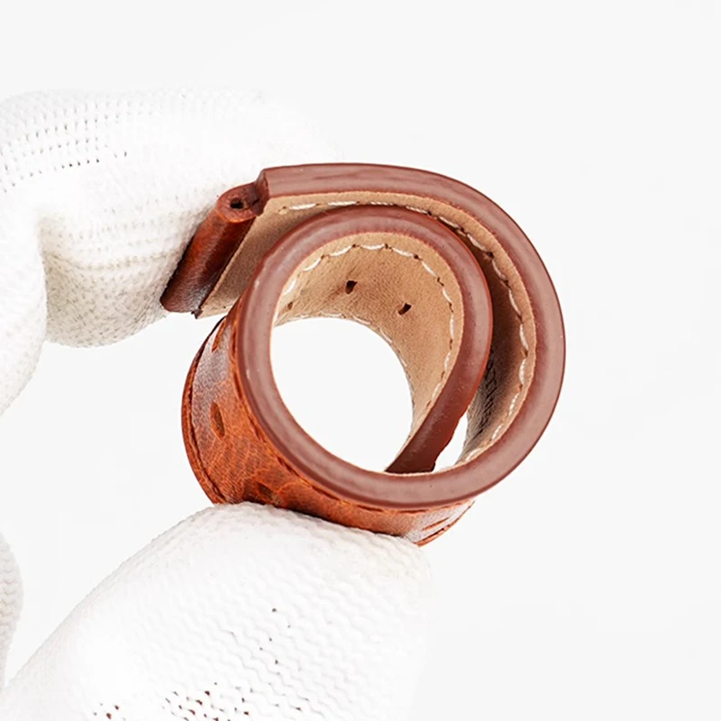 Pulseira de relógio de couro retrô para casio AE-1200/1300 a158w/we 593 a159w F-91W a168/169 pulseira vintage masculina de couro 18mm