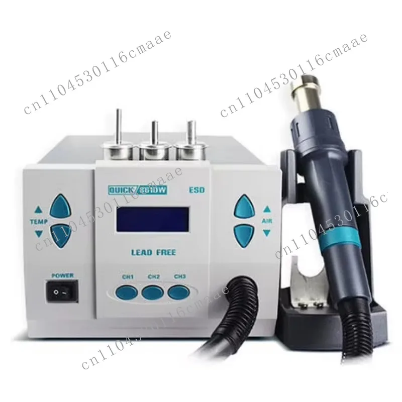 1000W Microcomputer Heat Gun QUICK 861DW Rework Station 220v/110V Hot Air Soldering for Mobile Phones Lead-Free Equipments