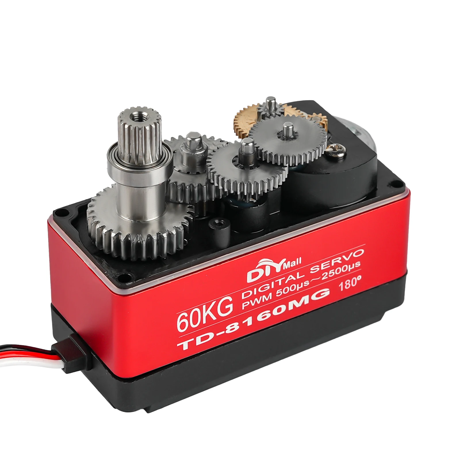 TD-8160MG Digital Servo 60KG Alto Torque Metade Metal Gear 90/180/270/360 °   Ajustável para 1:8 1:10 RC Drift Car Boat Robot