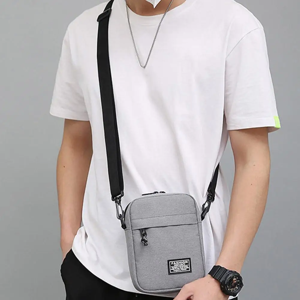 

Men's Satchel Fashion Oxford Cloth Shoulder Bag Men's Casual Diagonal Crossover Sling Bag Husband Chest Pack Wallet