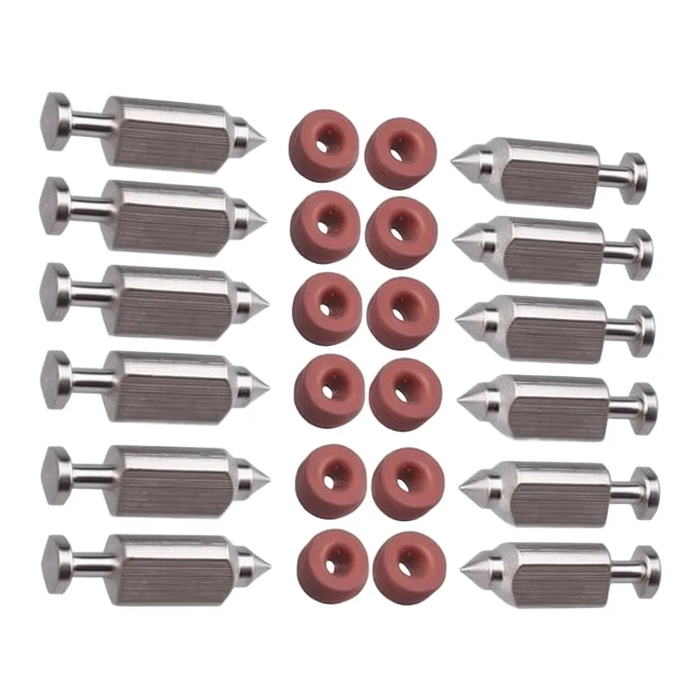 12 Piece Metal Carburetor Needle Seat Kit for Panari 398188 Compatible with 281144 281178 T398188 Engine Maintenance